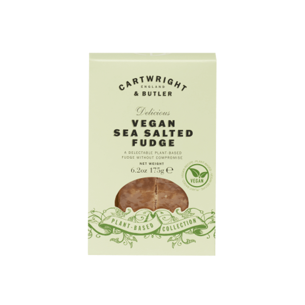 Cartwright & Butler Vegan Sea Salted Fudge Carton 175g